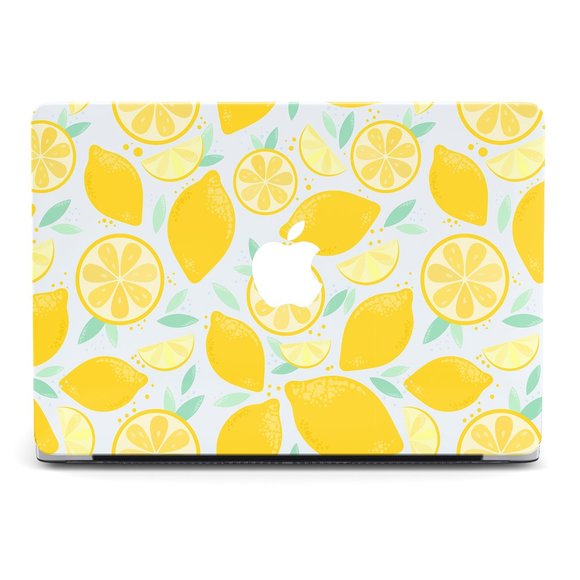 Food Lemon Pattern Citrus Art case for apple MacBook All Generations Air Pro - Picture 1 of 5